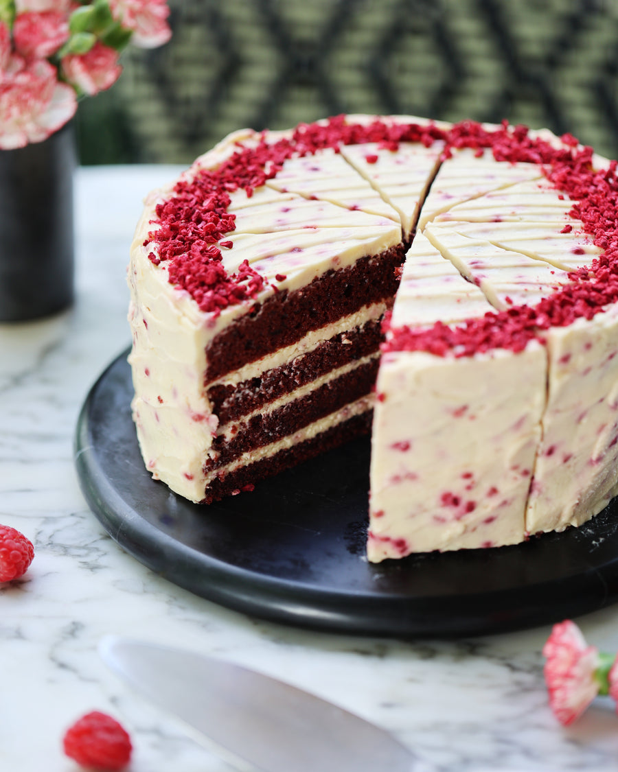 Raspberry Red Velvet Cake