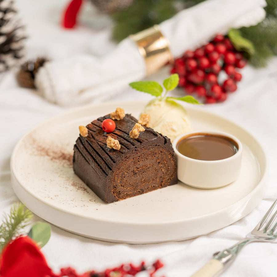 PS. Christmas Double Chocolate Log Cake