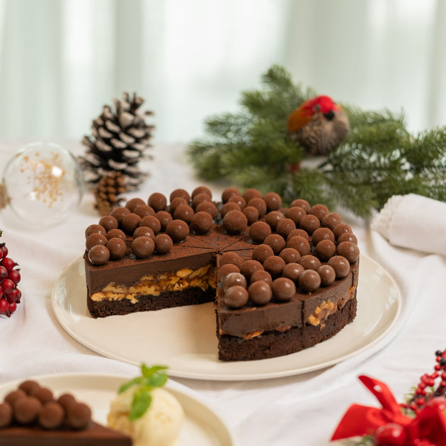 Christmas Chocolate Crunch Doorstop Cake