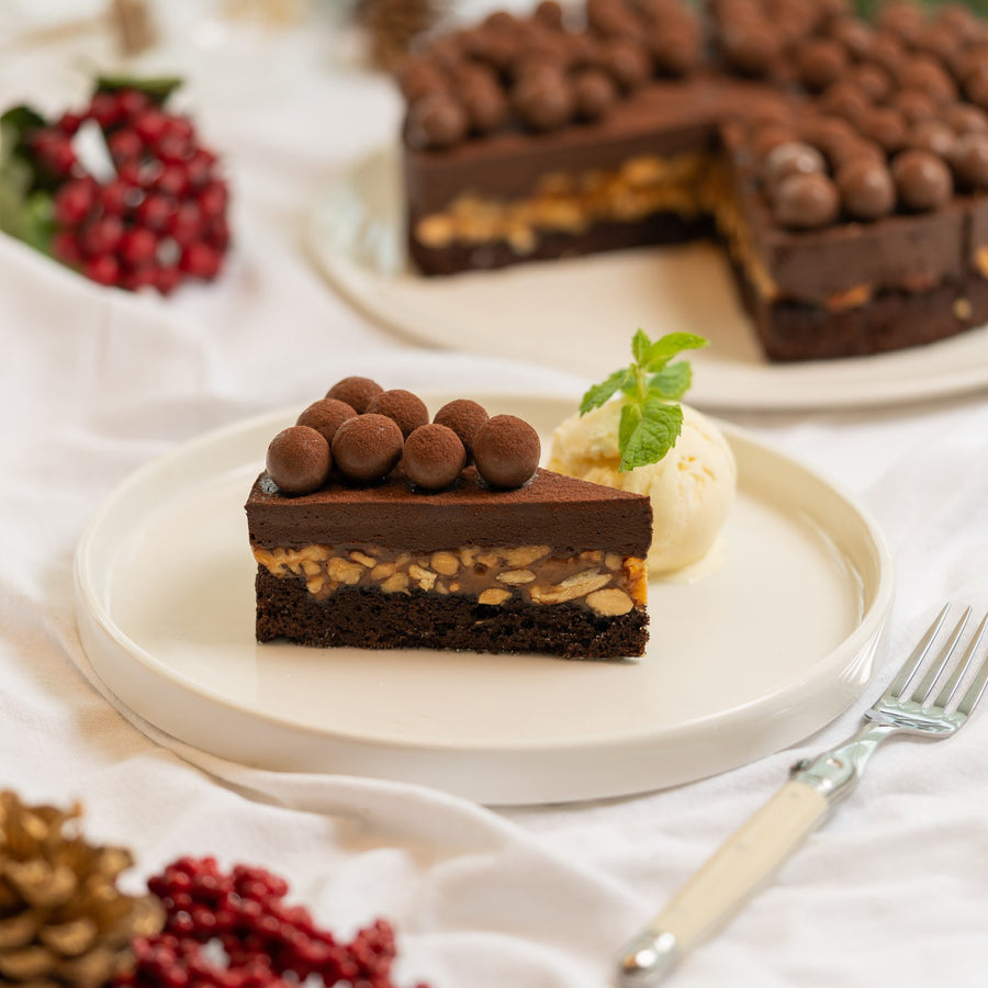 Christmas Chocolate Crunch Doorstop Cake