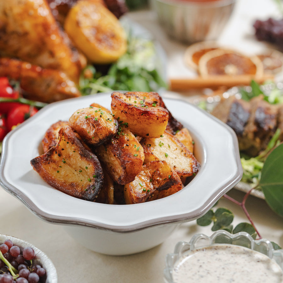 Roasted Truffle Potatoes with Black Truffle Mayonnaise